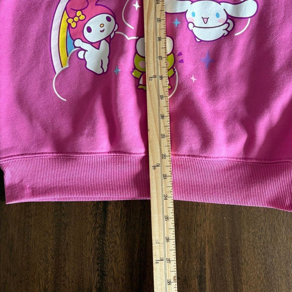 Hello Kitty Sweatshirt Size XS Sanrio My Melody Keroppi Pullover Pink Kidcore - Picture 7 of 8